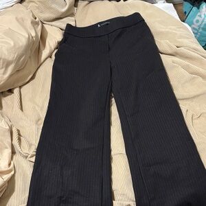 Jules & Leopold Black Pinstripe Wide Leg Pants
